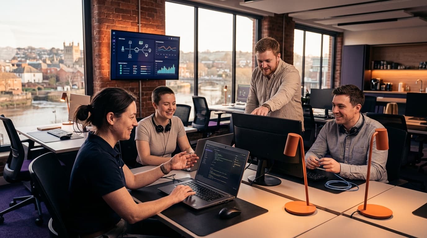 The Cobalt IT and communications team at their Exeter office